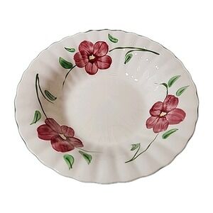 Blue Ridge Hand Painted Serving Bowl 9.25" Southern Potteries Inc.. Fluted Edge